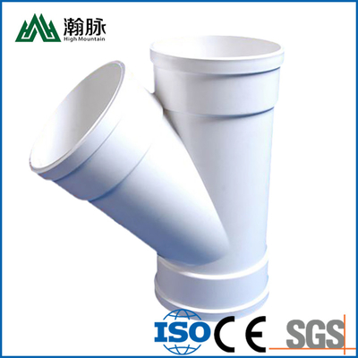 Y Tee Cross Pipe Fittings 0.2mpa สำหรับท่อระบายน้ำ PVC Professional