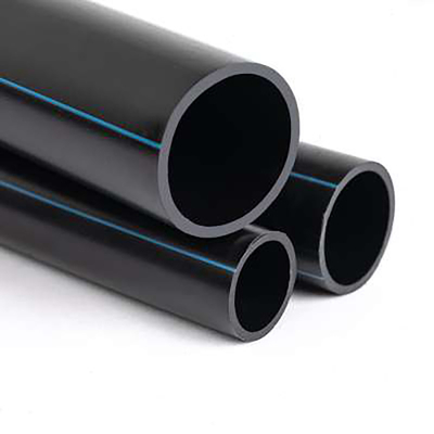 ISO9001 HDPE น้ำประปาท่อน้ำเสียพลาสติกโพลีเอทิลีนความหนาแน่นสูงสีดำ