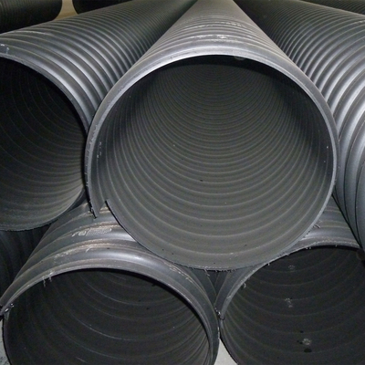 การตัดทนทานต่อการกัดกร่อน ท่อน้ํา hdpe สีดํา DN20mm-1600mm 2.3mm-117.6mm