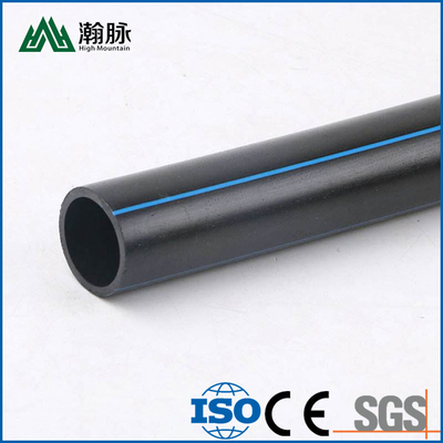 ท่อระบายน้ํา HDPE ทนทานต่อการกัดกร่อน สีดํา สีฟ้า