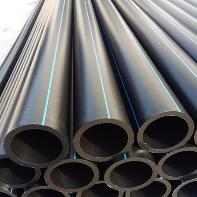ท่อระบายน้ํา HDPE ทนทานต่อการกัดกร่อน สีดํา สีฟ้า