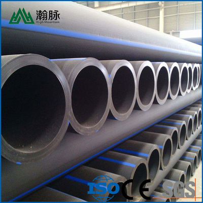 PE Hdpe ท่อน้ํา / PE ท่อน้ําสีดําขนาดตามสั่ง ISO รับรอง