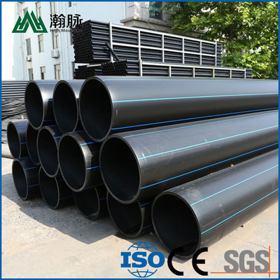 DN16mm-1800mm Hdpe ท่อ PE ท่อรับรอง ISO9001 ในสีฟ้าหรือสีดํา