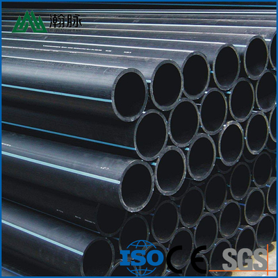 14001 ท่อประปา HDPE ที่ได้รับการรับรองที่มีเส้นสีฟ้า