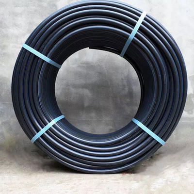 14001 ท่อประปา HDPE ที่ได้รับการรับรองที่มีเส้นสีฟ้า