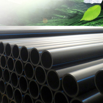 ทนทาน สีดํา HDPE ท่อประปาและระบายน้ํา