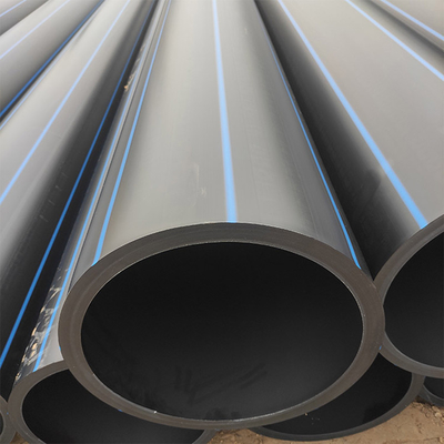 ท่อ HDPE ทนทานต่อการกัดกร่อน สําหรับการจัดหาน้ําและระบายน้ํา ท่อ HDPE กว้าง