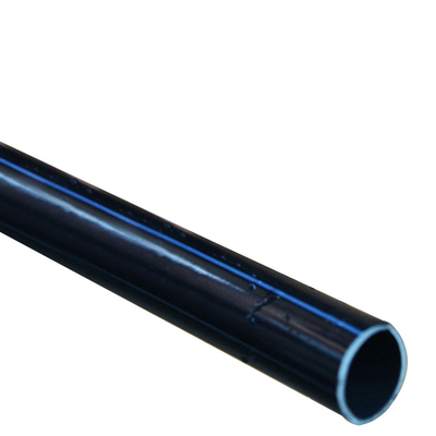 ท่อน้ํา HDPE สีฟ้าหรือสีดําที่มีเส้นสีฟ้าสําหรับการจัดหาและระบายน้ําที่ทนทานต่อการกัดกร่อน