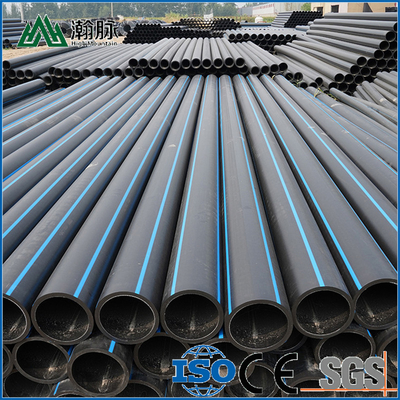 PE HDPE ท่อประปา ความยาวตามความต้องการของลูกค้า สีฟ้าหรือสีดํา
