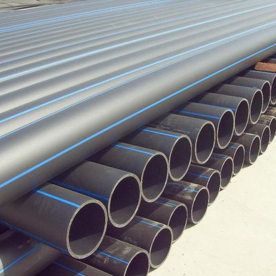 PE HDPE ท่อประปา ความยาวตามความต้องการของลูกค้า สีฟ้าหรือสีดํา