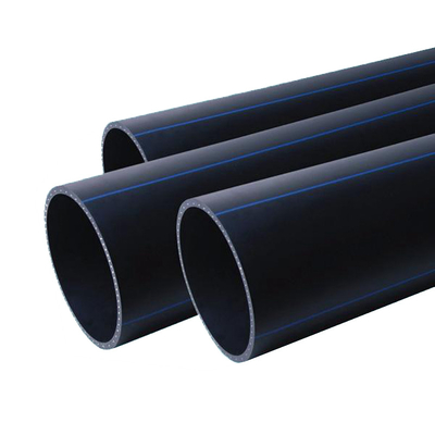 ตามความต้องการ ขนาด HDPE ท่อประปา ความหนา 2.3mm-117.6mm สีฟ้าหรือสีดํา