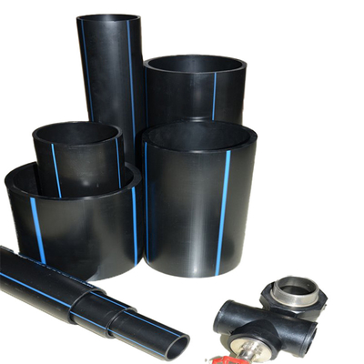 50 ปี อายุยาว HDPE ท่อประปา PN6-PN16 ระดับความดันด้วยประเภทการเชื่อมต่อการหลอม