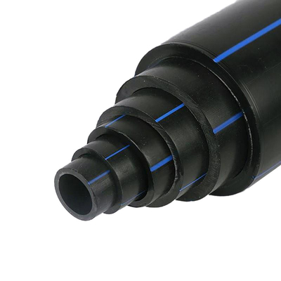 ท่อปัสดุน้ํา HDPE โพลีเอธิลีนความหนาสูง และความหนา 2.3mm-117.6mm เหมาะสําหรับเครือข่ายกระจายน้ํา