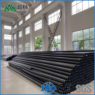 พัดลม PN6-PN16 ท่อประปา HDPE ผลิตจากวัตถุดิบ PE และความจุแรงดัน 1.25mpa-2.5mpa