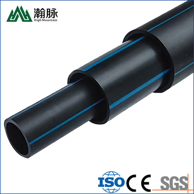 ท่อประปา HDPE 1.25mpa-2.5mpa โพลีเอทิลีนความหนาแน่นสูง ความยาว 5.8 เมตร / 11.8 เมตร / ปรับแต่งได้