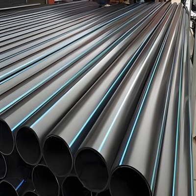 ท่อประปา HDPE 1.25mpa-2.5mpa โพลีเอทิลีนความหนาแน่นสูง ความยาว 5.8 เมตร / 11.8 เมตร / ปรับแต่งได้