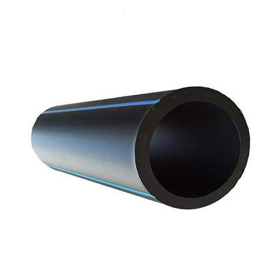 ท่อจ่ายน้ำ HDPE สีดำร้อนละลาย Polyethylene PE 100 ท่อระบายน้ำผนังทึบ