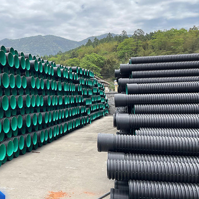 HDPE Perforated Corrugated Double Wall ท่อระบายน้ำเกลียว Hollow Wall Winding