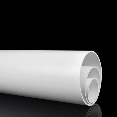 ท่อระบายน้ำ PVC สีขาว Dia 50mm 110mm 160mm เคลือบ PVC Ventilation Pipe