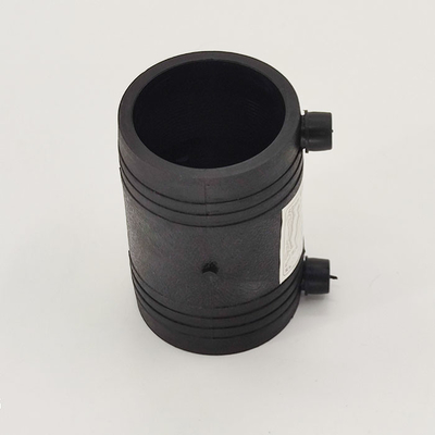 Black Fusion HDPE Pipe Fittings DN110 DN200 สำหรับงานวิศวกรรมการระบายน้ำ